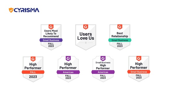 CYRISMA G2 Badges Fall 2023